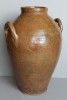 Vas mare de ceramica smaltuita cu 2 toarte tip amfora, capacitate 15 litri, vechime cca 100 ani