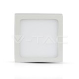 Panou LED 12W montaj la suprafata Premium Patrat Alb V-Tac SKU-4915 VT-1205SQ