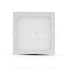 Panou LED 12W montaj la suprafata Premium Patrat Alb V-Tac SKU-4915 VT-1205SQ