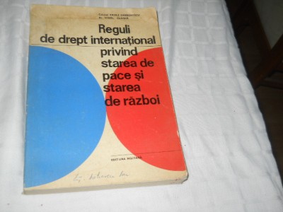 Reguli de drept international privind starea de pace- V. Gherghescu si I.Closca foto