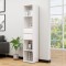 Gossi biblioteca, alb, 36x30x171 cm, lemn prelucrat