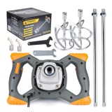 Malaxor Mortar Tencuiala 2600W, 2 Melci, Powermat - Amestecator Vopsea Profesional