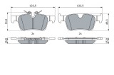 BOSCH 0 986 424 802 set placute frana,frana disc