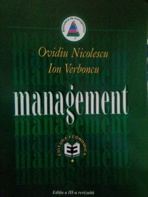 Ovidiu Nicolescu - Management, editia a III-a (editia 1999) foto