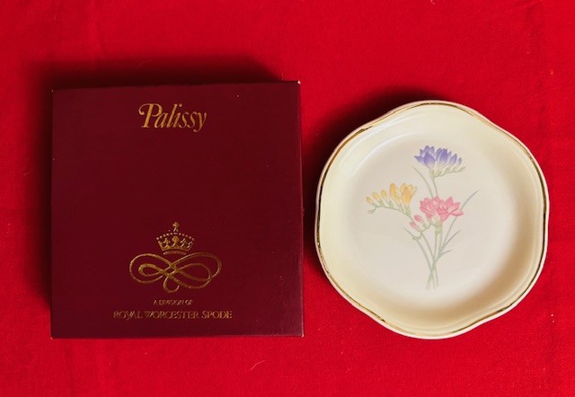 FARFURIOARA ENGLEZEASCA- MARCAJ PALLISY ENGLAND- ROYAL WORCESTER SPODE D12,5CM