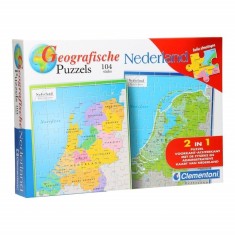 Puzzle geografic Netherland 104 piese 2 in 1 foto
