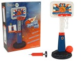 Set cos de baschet pentru copii, 125 cm, cu minge si pompa, Leantoys