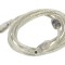 Cablu USB 2.0 A la B aurit 1,8m transparent