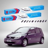 Cumpara ieftin Ștergătoare Renault Scenic II Grand Scenic 2004-2009 | Set Față Flat Premium &ndash; TeamCar&reg;