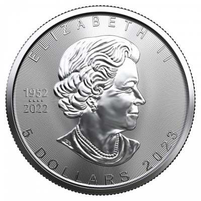 Canada 2023 - 5 USD - Maple Leaf - 1 OZ &amp;ndash; O monedă de argint foto