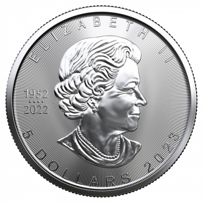 Canada 2023 - 5 USD - Maple Leaf - 1 OZ &ndash; O monedă de argint