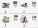 !!! NOUA ZEELANDA - LOT 4 FDC PASARI - 1993, Fauna