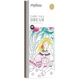 Carte de colorat cu apa, pensula de pictat si culori incluse, 19 x 8 x 1.3 cm, Fairy Tale Dream Mideer MD4193