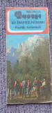 Harta turistica Muntii Bucegi si imprejurimi, anii 80, folosita, in conditii ok