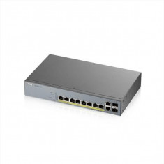 Zyxel gs1350-12hp-eu0101f 8-port gbe smart managed poe switch with gbe foto