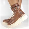 Ghete/Bocanci maro piele naturala dama/dame/femei (cod SG03), 35 - 40