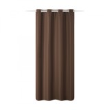 Draperie opaca Stella cu inele Jemidi, 140 x 245 cm, Maro, Poliester, 55283.18.01