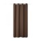 Draperie opaca Stella cu inele Jemidi, 140 x 245 cm, Maro, Poliester, 55283.18.01