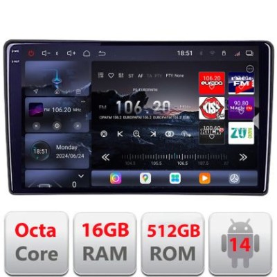 Navigatie VW Touareg 2002-2010 Android radio gps internet 8 core QLED 2K 16+512 360 Edotec CarStore Technology foto