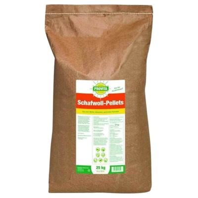 25 kg Provita Pellete din l&amp;acirc;nă de oaie 11,7+5,4 pentru aprox. 250m&amp;sup2; foto