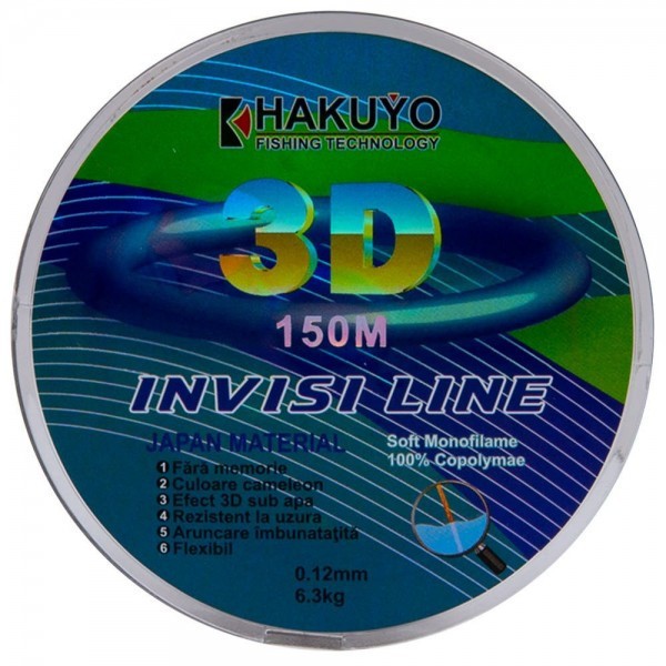 Fir monofilament 3D, 150m, 0.16 mm