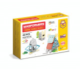Set magnetic de construit- Magformers Animale 40 piese, Clics toys