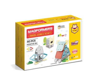 Set magnetic de construit- Magformers Animale 40 piese foto