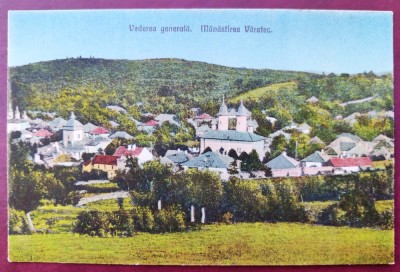 Vederea generala - Manastirea Varatec - 1928 - printata, color, necirculata, Editura F. Ruckenstein foto