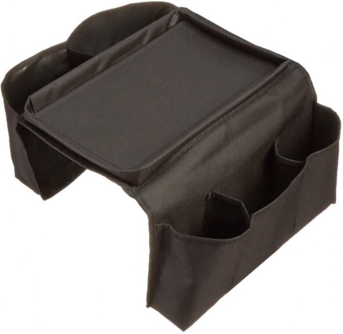 Organizator pentru fotoliu sau canapea cu tavita pentru gustari