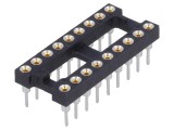 Soclu DIP18 pentru circuite integrate THT 2,54mm, TE Connectivity