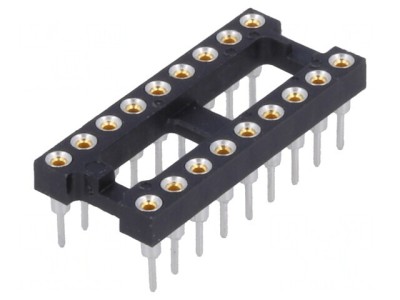 Soclu DIP18 pentru circuite integrate THT 2,54mm foto
