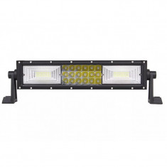 LED Bar Auto Curbat 216W, leduri pe 3 randuri, 12V-24V, 15120 Lumeni, 13,5″/34,2 cm, Combo Beam 12/60 Grade