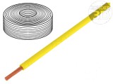 Cablu LiY litat 0,14mm2 PVC galben 60V 10m