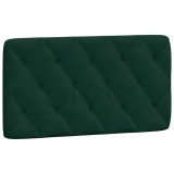 Cumpara ieftin Perna tablie de pat, verde, 100 cm, catifea