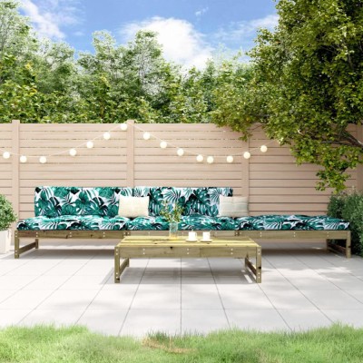 Gossi set mobilier relaxare de gradina, 4 piese, lemn de pin tratat foto
