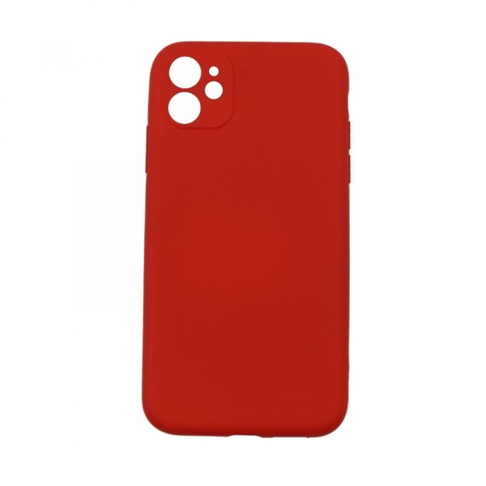 Husa protectie flippy compatibila cu apple iphone 12 liquid silicone case rosu