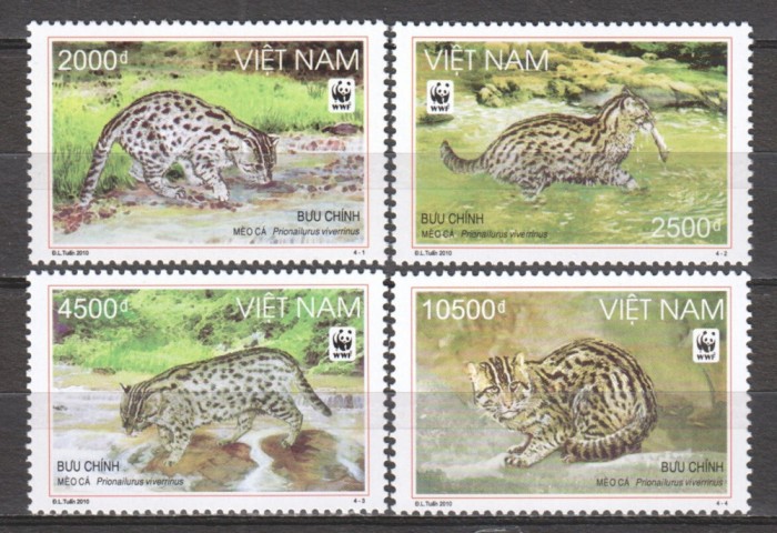 VIETNAM 2010 WWF FAUNA PROTEJATA PISICI SALBATICE