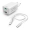 Incarcator rapid, Hama 1x USB-C, 1x USB-A, PD/Qualcomm&reg;, 32 W, 1 m, alb