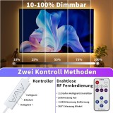 Banda LED COB Oulara 6M, Alb Cald 2700K, 24V, Dimabila, Telecomanda RF, Sursa inclusa, CRI 90+