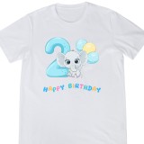 Tricou Copii, desen multicolor, aniversare 2 ani, mesaj amuzant, La multi ani