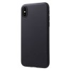 Husa Silicon iPhone X, Rosie/Neagra, Anti-alunecare, Rezistenta Zgarieturi, Carcasa Protectie