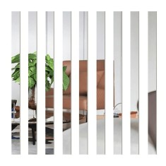 Oglinda Autoadeziva Premium, Dimensiuni 35 x 8 cm CBD CORAL BEST DEALS, Pentru Amenajarea Spatiului Interior, Model Dreptunghi, Set 24 Bucati 35 cm 8