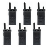 Kit of 6 portable radio stations PNI PMR R60 446MHz, 0.5W, 16 programmable channels, 16 PMR and 50 CTCSS and 104 DCS tones, Scan, key lock, SOS, Monit