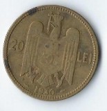 Moneda 20 lei 1930, Paris - Romania