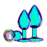Venice Collection - Metal Anal Plug Set 3 buc. - Iridescent