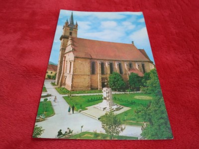 CARTE POSTALA - BISTRITA BISERICA EVANGHELICA CIRCULATA foto