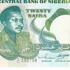 M1 - Bancnota foarte veche - Nigeria - 20 naira - 2003