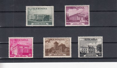 ROMANIA 1955 LP 388 MUZEE DIN BUCURESTI SERIE MNH foto