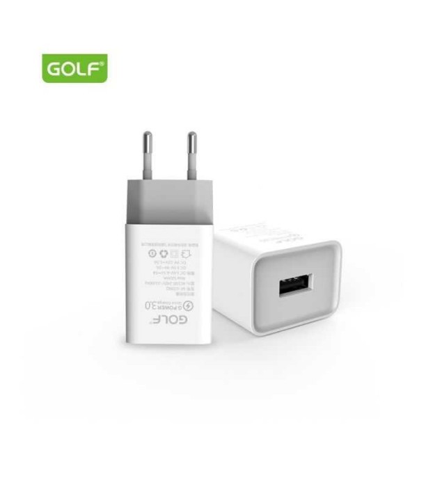 Alimentator Incarcator retea 230V la 1x QC USB 3A Fast Charge Alb