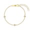 Bratara din Aur 14k cu Cruciulite Delicate, Reglabila 12,7 - 15,2 cm, pentru Bebelusi si Fetite
